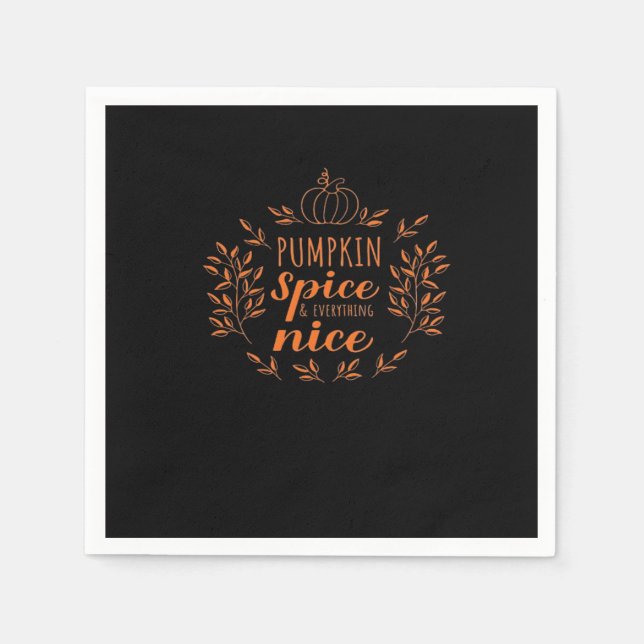 Inspirational Autumn Quote Napkin (Front)