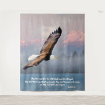 Inspirational Bald Eagle Scripture Verse