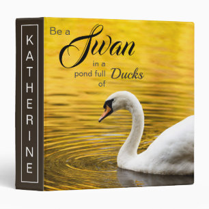 Inspirational "Be a Swan" Photo Binder
