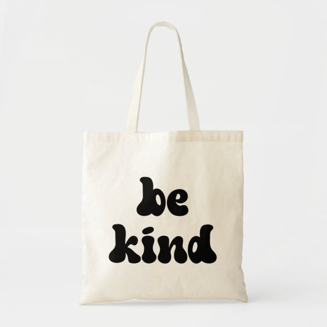 Inspirational Be Kind Tote Bag (Front)