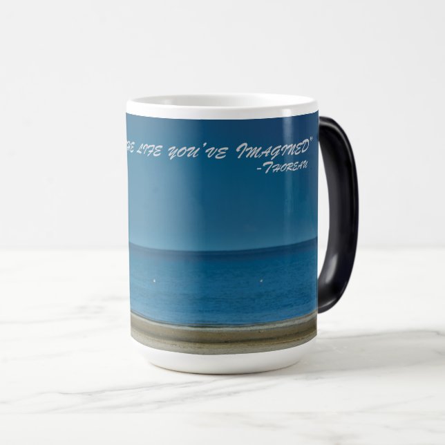 Inspirational Beach Scene Magic Mug (Front Right)
