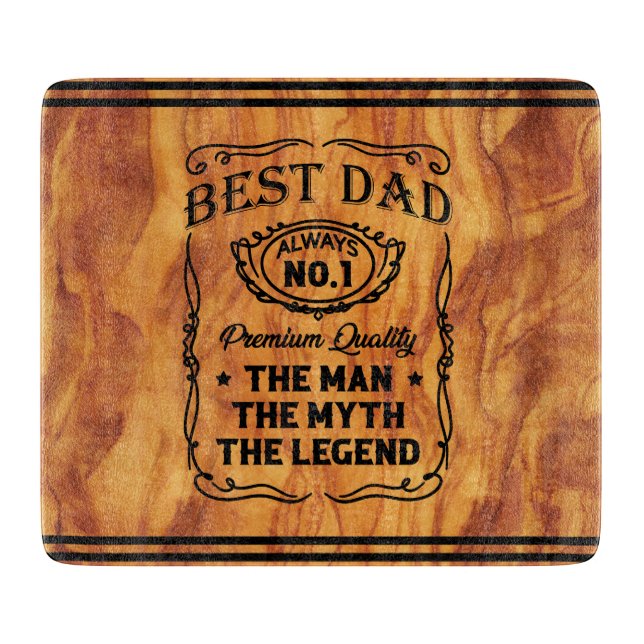 Inspirational Best Dad Cutting Board (Front)