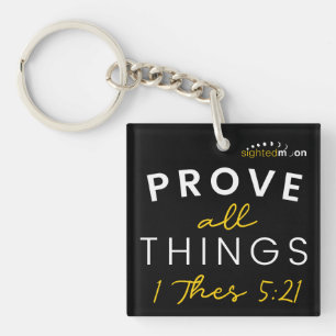Inspirational Bible Quote Typography Keychain