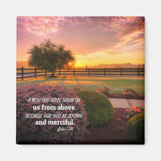 Inspirational Bible Verse "A New Day" Magnet