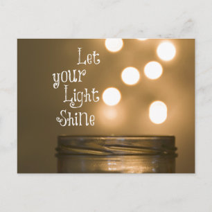 Inspirational Bible Verse Christian Quote Postcard