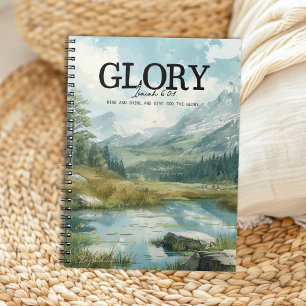 Inspirational Bible Verse Isaiah 60:1 Lake Notebook