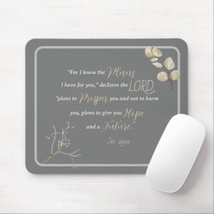 Inspirational Bible Verse Jeremiah 29:11 Mouse Pad