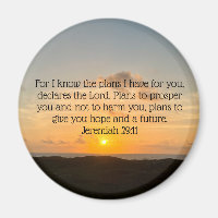 Inspirational Bible Verse Jeremiah 29:11 Sunrise