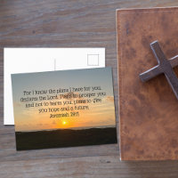 Inspirational Bible Verse Jeremiah 29:11 Sunrise