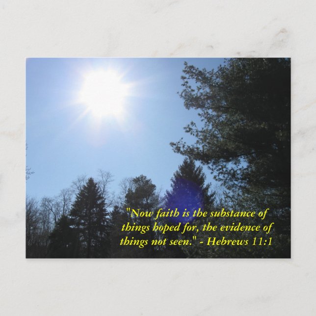 Inspirational Bible verse postcard (Front)