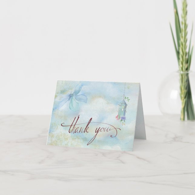 Inspirational Bible Verse Ruth 1:8 Lord reward you Thank You Card (Front)