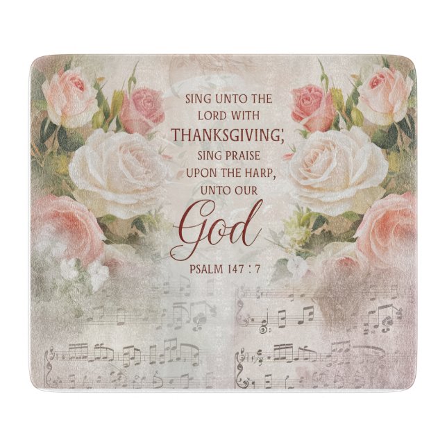 Inspirational Bible Verse/Scripture Cutting Board (Front)