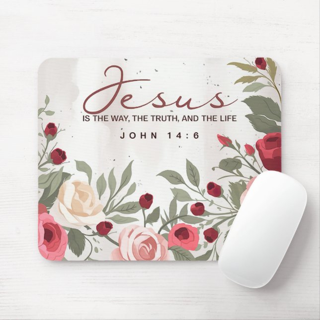 Inspirational Bible Verse/Scripture Mousepad (With Mouse)