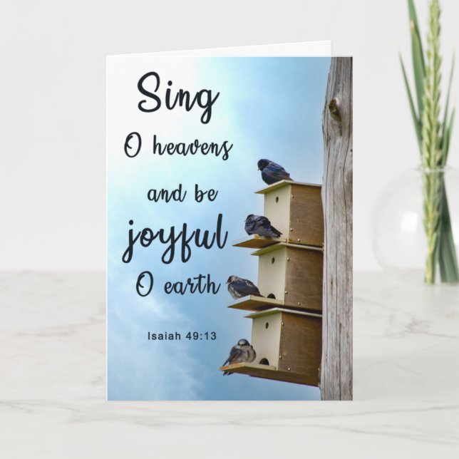Inspirational Birds Greeting Card (Front)