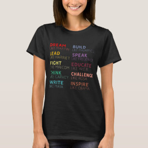 Inspirational Black History Leaders T-Shirt