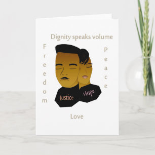 Inspirational Black History Month blank card