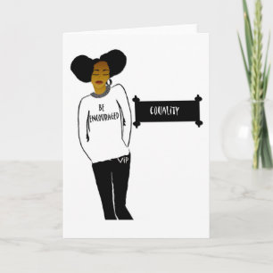 Inspirational Black History Month blank card