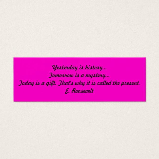 Inspirational Book Mark (Front)