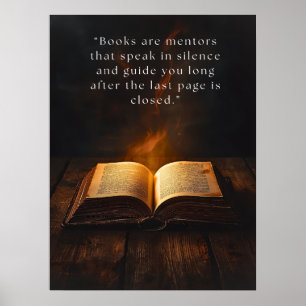 Inspirational Book Quote Wall Art