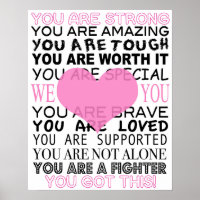 Inspirational Breast Cancer Poster