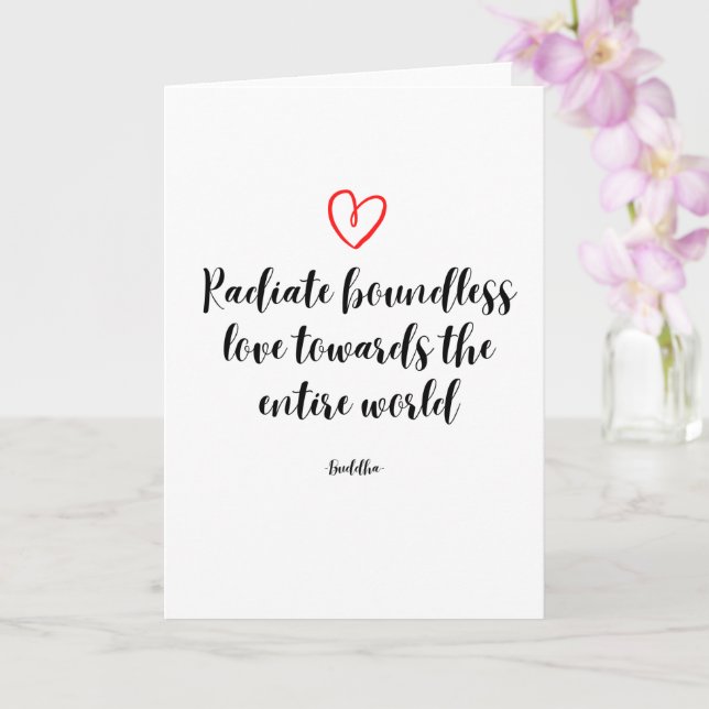  Inspirational Buddha Quote Card (Orchid)