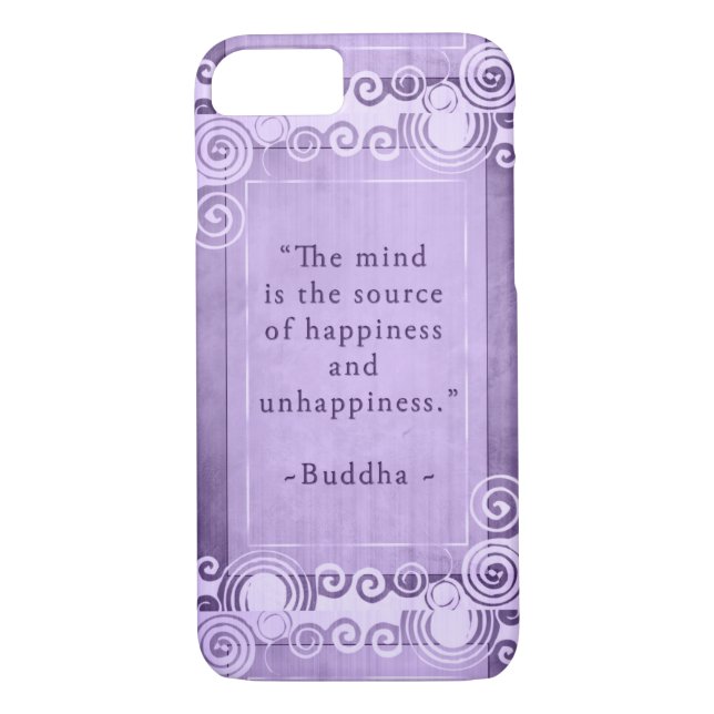 Inspirational Buddha Quote Typography Case-Mate iPhone Case (Back)