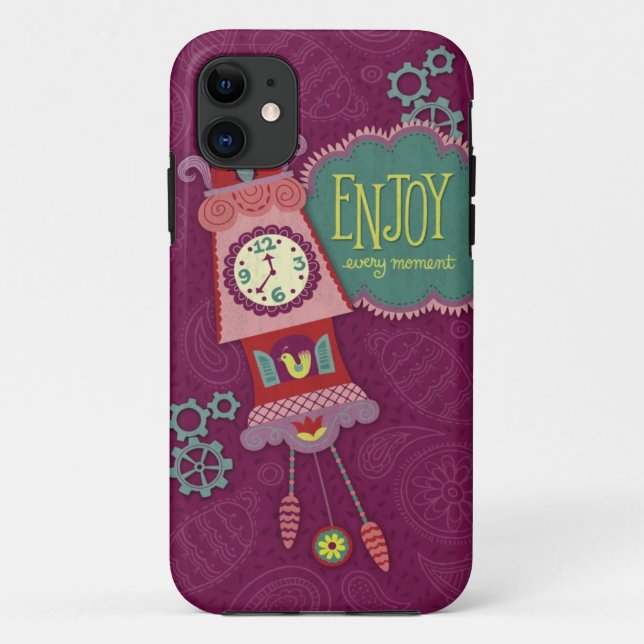 Inspirational Burgundy Typography Case-Mate iPhone Case (Back)
