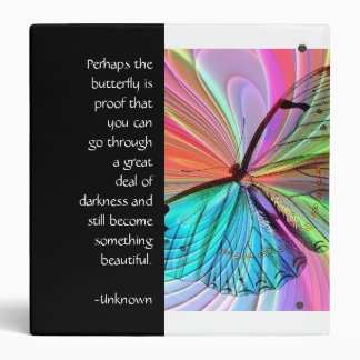 Inspirational Butterfly Binder