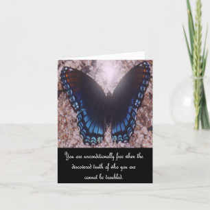 Inspirational Butterfly Note Card 1