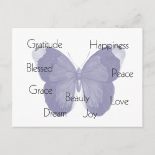 Inspirational Butterfly Postcard