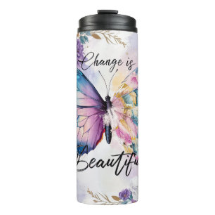 Inspirational Butterfly Quotes Sayings Thermal Tumbler