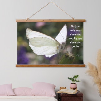 Inspirational Butterfly Tapestry Hanging