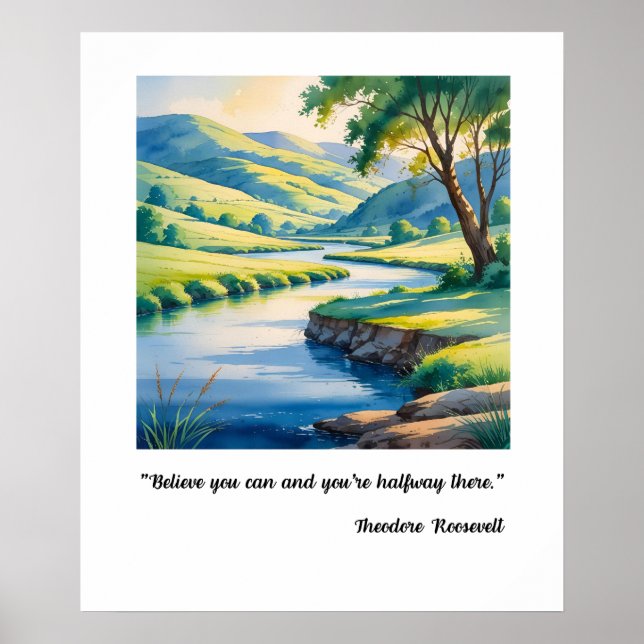 Inspirational & calm poster (Front)