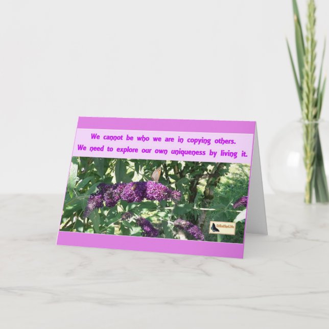 Inspirational Card - Be You (Front)