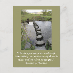 Inspirational card; Challenge 1 - Postcard