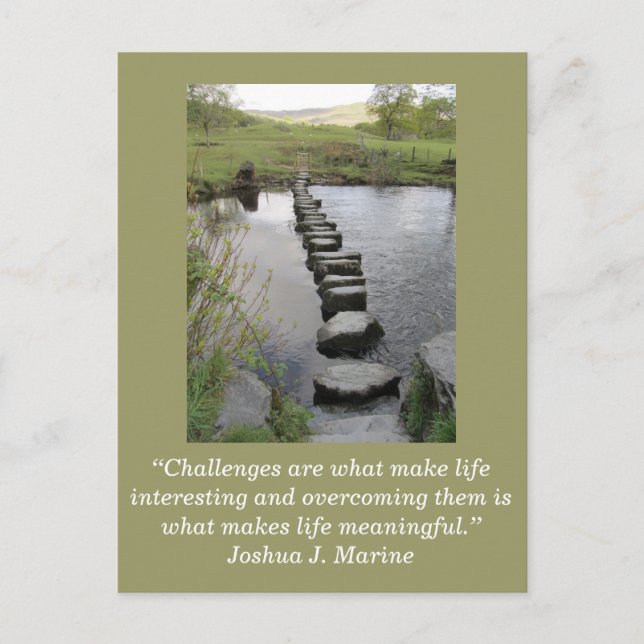 Inspirational card; Challenge 1 - Postcard (Front)