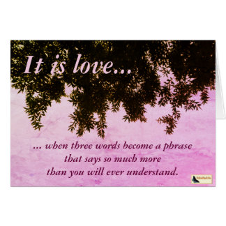Inspirational Card - Love