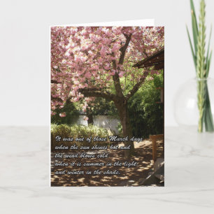 Inspirational Cherry Tree in Bloom Card