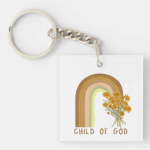 Inspirational child God word art Keychain
