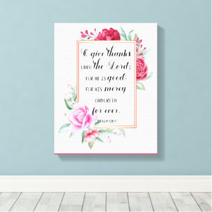 Inspirational Christian Bible Verse Canvas Print