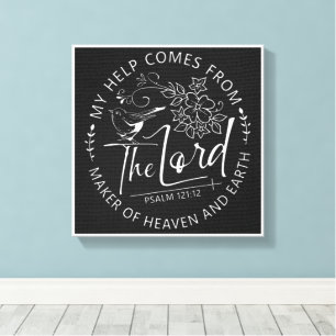 Inspirational Christian Bible Verse Canvas Print
