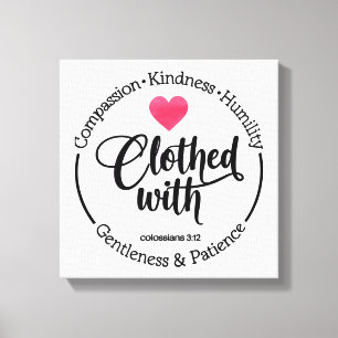 Inspirational Christian Bible Verse Canvas Print