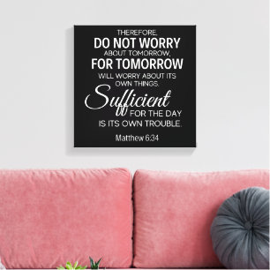 Inspirational Christian Bible Verse Canvas Print