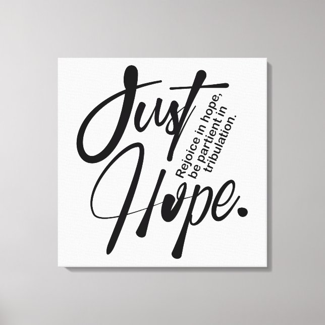 Inspirational Christian Bible Verse Canvas Print (Front)