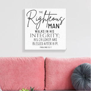 Inspirational Christian Bible Verse Canvas Print