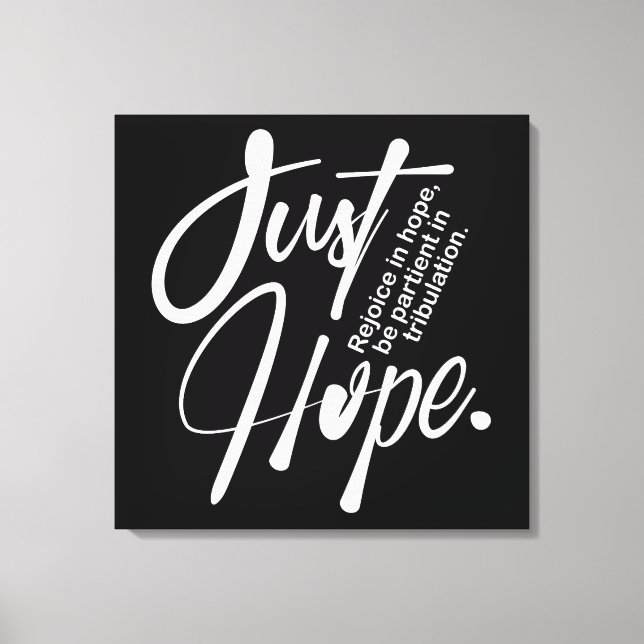 Inspirational Christian Bible Verse Canvas Print (Front)