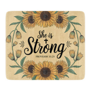 Inspirational Christian Bible Verse Cutting Board