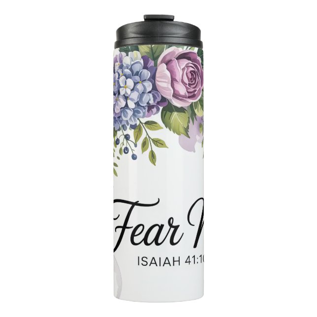 Inspirational Christian Bible Verse Fear Not Thermal Tumbler (Front)