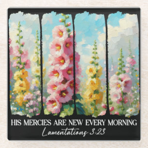 Inspirational Christian Bible Verse Glass Coaster