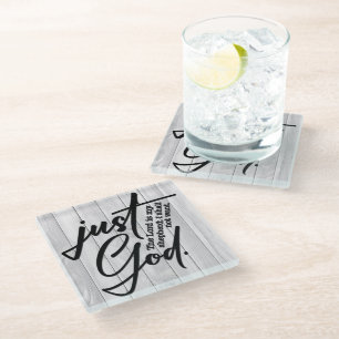 Inspirational Christian Bible Verse Glass Coaster